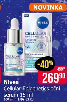 Nivea Cellular Epigenetics oční sérum 15 ml Teta drogerie