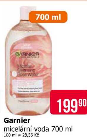Garnier micelární voda 700 ml Teta drogerie