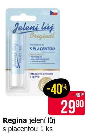 Regina jelení lůj s placentou 1 ks Teta drogerie