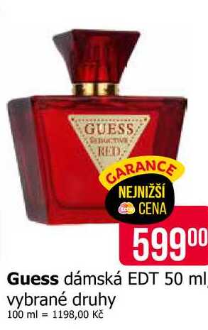 Guess dámská EDT 50 ml vybrané druhy 