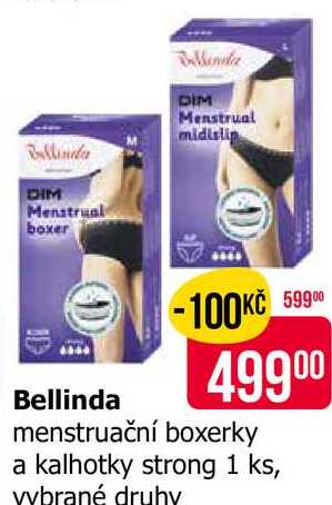 Bellinda menstruační boxerky a kalhotky strong 1 ks, vybrané druhy 