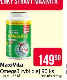 Omega3 rybí olej 90 ks Teta drogerie