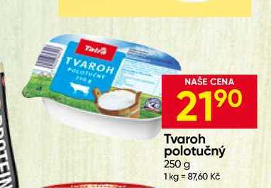Tatra Tvaroh polotučný 250 g