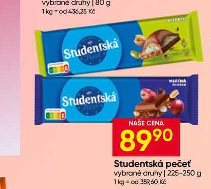 Studentská pečeť vybrané druhy 225-250 g