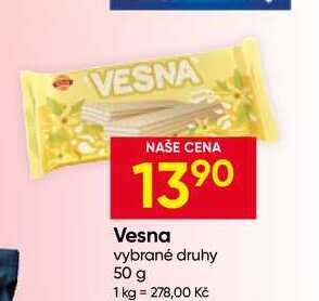Vesna vybrané druhy 50 g 
