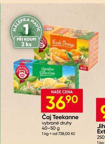Teekanne vybrané druhy 40-50 g