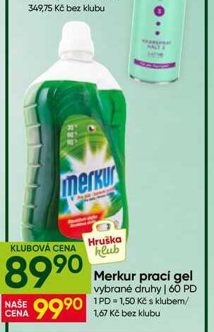 Merkur prací gel 60 PD