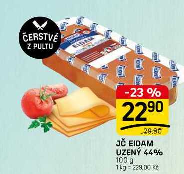 JČ EIDAM UZENÝ 44% 100 g 