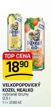 VELKOPOPOVICKÝ KOZEL NEALKO vybrané druhy 0,5l