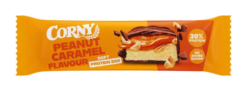 Corny Proteinová tyčinka s arašídy s náplní s příchutí karamelu v mléčné čokoládě, 45 g
