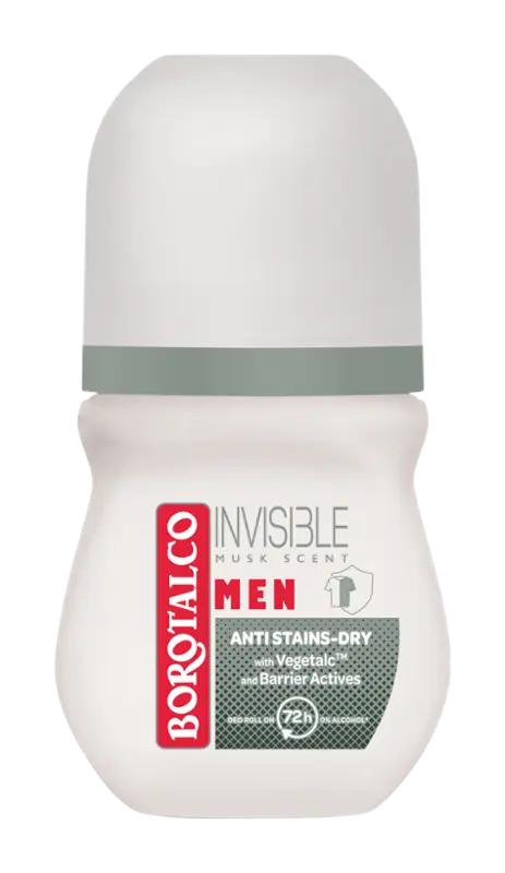 Borotalco Deodorant roll-on pro muže Invisible Musk Scent, 50 ml ROSSMANN