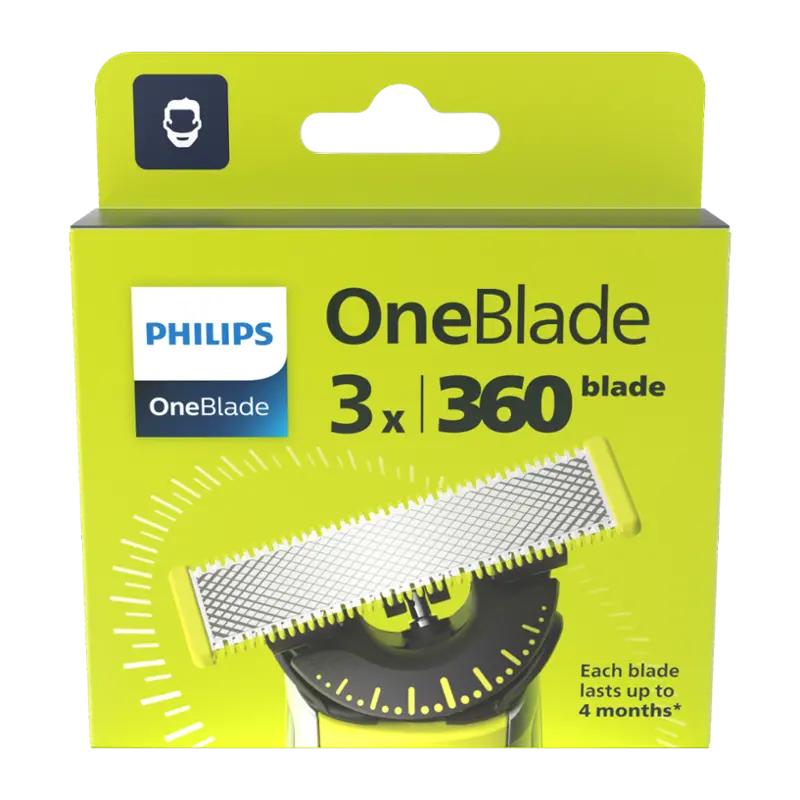 Philips Náhradní břity OneBlade 360 QP430/50, 3 ks ROSSMANN