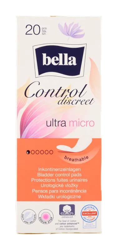 Bella Vložky Control Discreet Ultra Micro, 20 ks