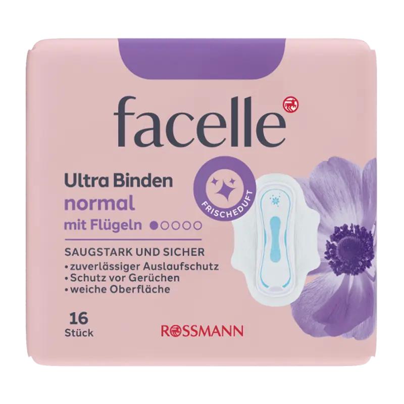 Facelle Hygienické vložky Ultra Normal Deo s křidélky, 16 ks ROSSMANN