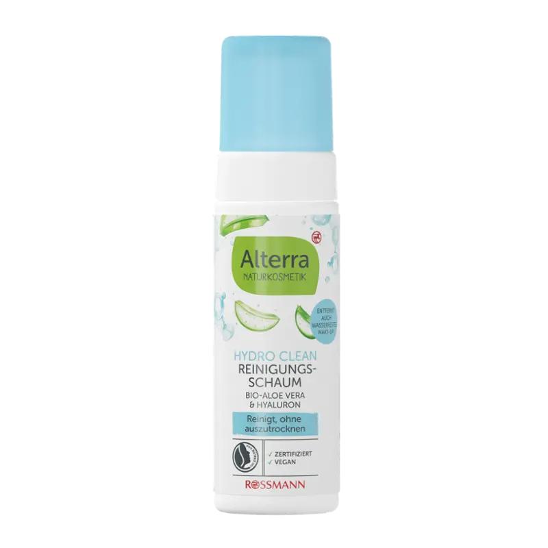 Alterra Naturkosmetik Čisticí pěna Hydro Clean Aloe Vera & Hyaluron, 150 ml ROSSMANN