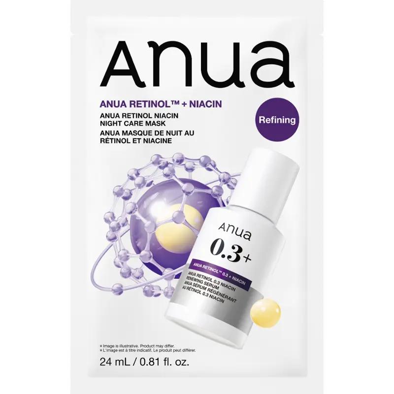 Anua  Pleťová maska pro noční regeneraci Retinol Niacin, 24 ml ROSSMANN