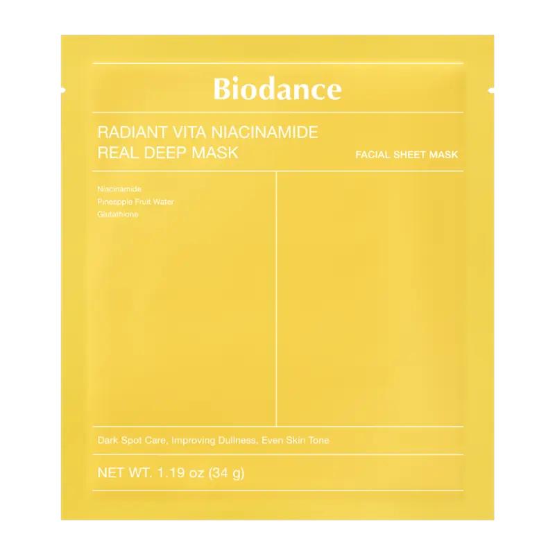 Biodance Rozjasňující pleťová maska Radiant Vita Niacinamide Real Deep Mask, 34 g ROSSMANN