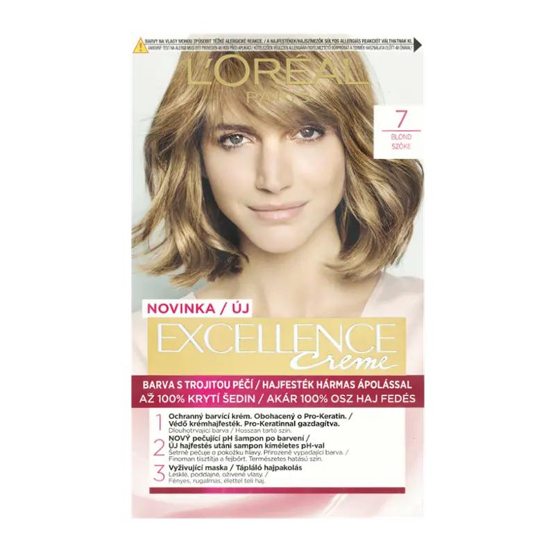 L'Oréal Barva na vlasy Excellence Creme 7 blond, 1 ks ROSSMANN
