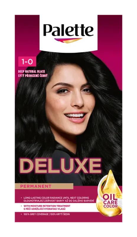 Palette Barva na vlasy Deluxe 1-0 sytá přirozeně černá, 1 ks ROSSMANN