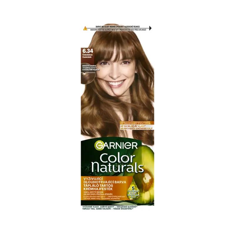 Garnier Barva na vlasy Color Naturals 6.34 čokoládová, 1 ks ROSSMANN