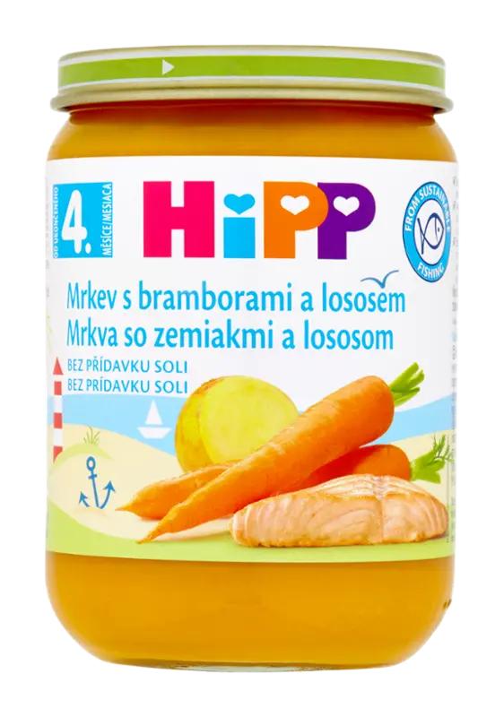 HiPP Příkrm mrkev s bramborami a lososem, 190 g ROSSMANN
