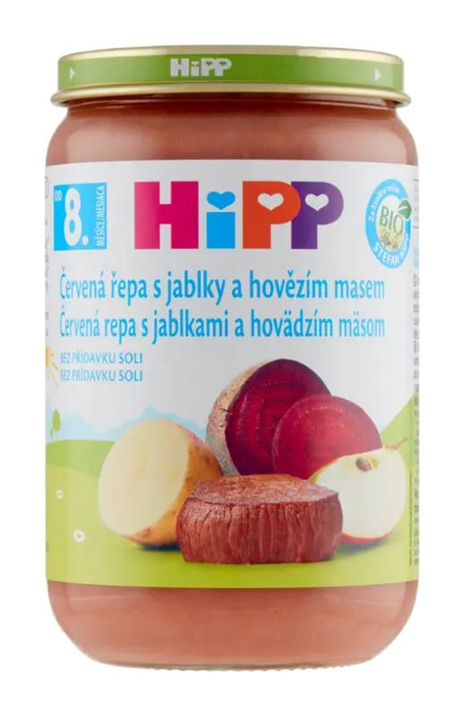 HiPP BIO červená řepa s jablky a hovězím masem, 220 g ROSSMANN