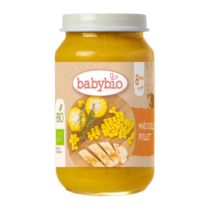 Babybio BIO sladká kukuřice s kuřecím masem, 200 g ROSSMANN