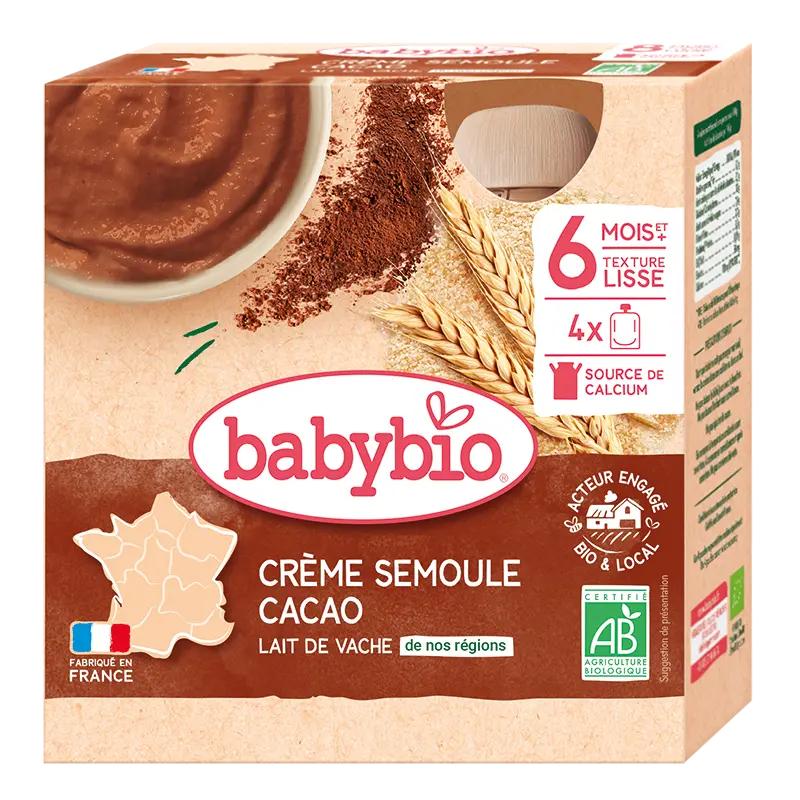 Babybio BIO krém kakao s krupičkou, 340 g ROSSMANN