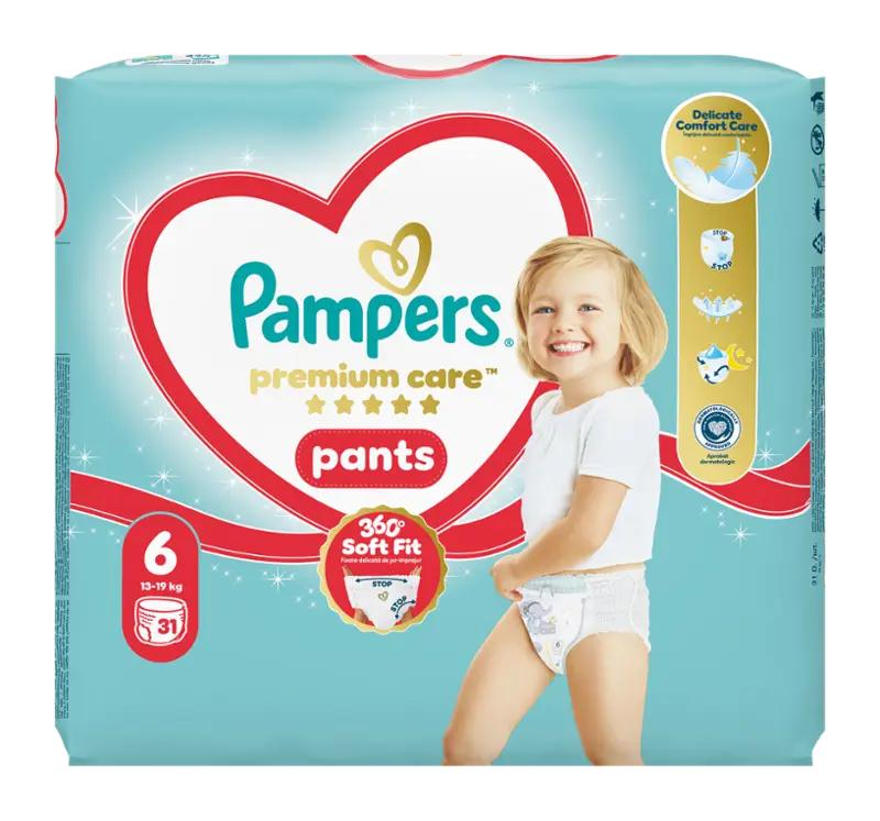 Pampers Plenkové kalhotky Premium Care, 15+ kg, vel. 6, 31 ks ROSSMANN