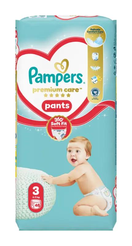 Pampers Plenkové kalhotky Premium Care, 6–11 kg, vel. 3, 48 ks ROSSMANN