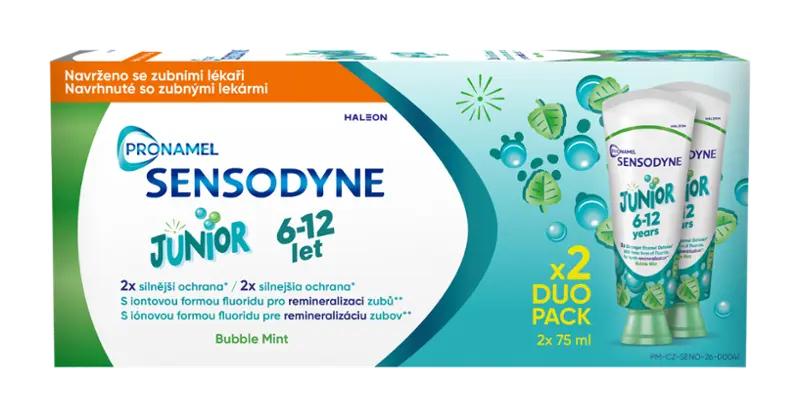 Sensodyne Dětská zubní pasta Junior Bubble Mint s fluoridem, 150 ml ROSSMANN