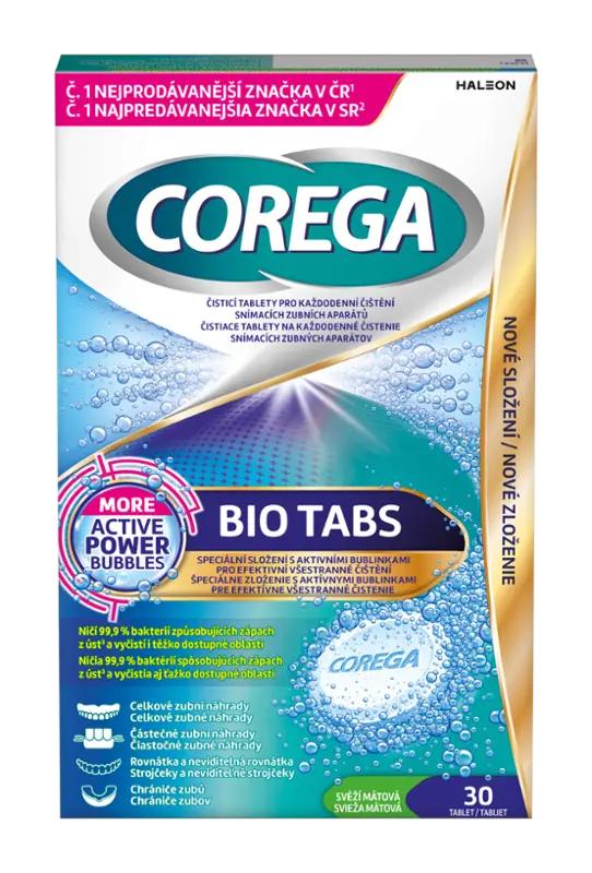 Corega Čisticí tablety na zubní náhrady Bio Tabs, 30 ks ROSSMANN