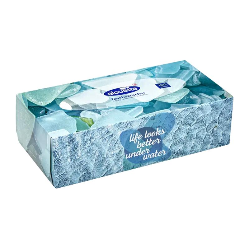 Alouette Papírové kapesníky 4vrstvé box, různé druhy, 100 ks ROSSMANN