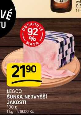 ŠUNKA NEJVYŠŠÍ JAKOSTI 100 g