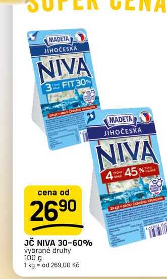 JČ NIVA 30-60% vybrané druhy 100 g