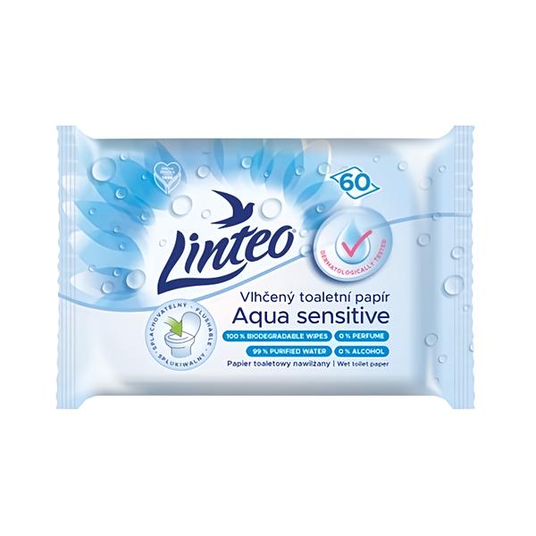 Linteo Vlhčený toaletní papír Aqua Sensitive