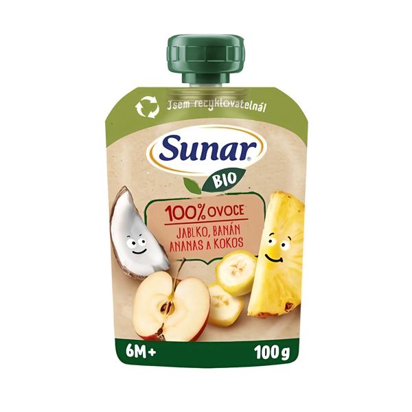 Sunar BIO Jablko banán ananas kokos