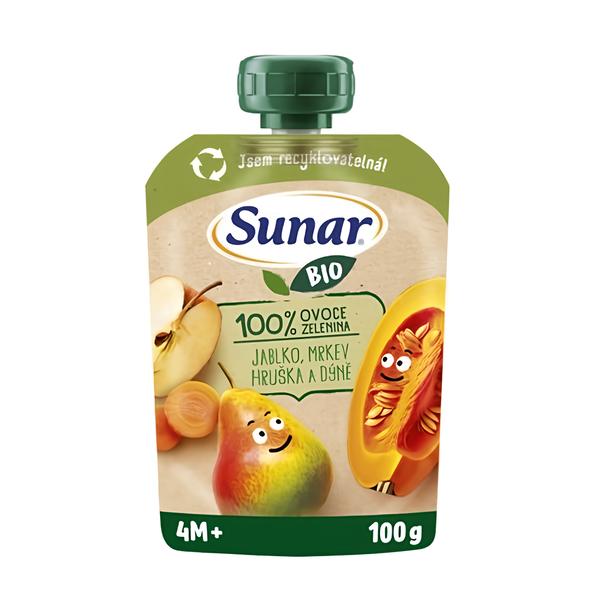 Sunar BIO Jablko hruška mrkev dýně