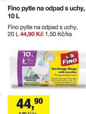 Fino pytle na odpad s uchy, 10 l