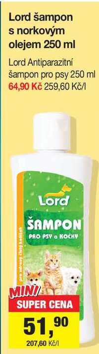 Lord šampon s norkovým olejem 250 ml