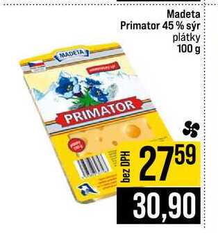 Madeta Primator 45% sýr plátky 100 g