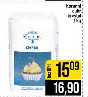 Korunní cukr krystal 1 kg 