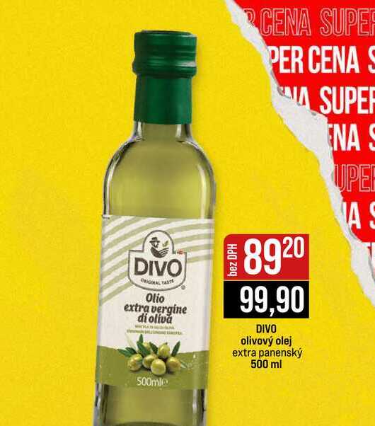 DIVO olivový olej extra panenský 500 ml 