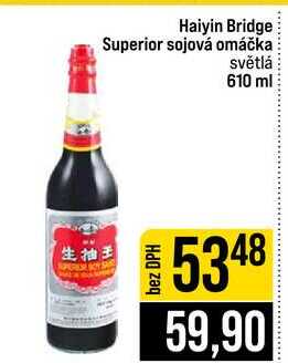 Haiyin Bridge Superior sojová omáčka světlá 610 ml