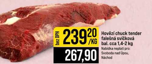 Hovězí chuck tender falešná svíčková bal. cca 1,4-2 kg 1kg