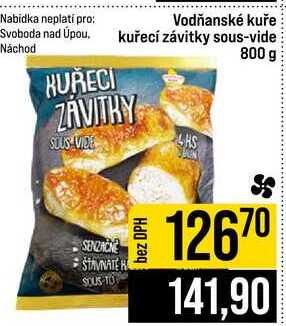 Vodňanské kuře kuřecí závitky sous-vide 800 g 