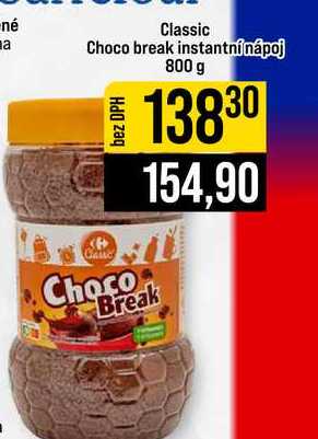 Classic Choco break instantnínápoj 800 g