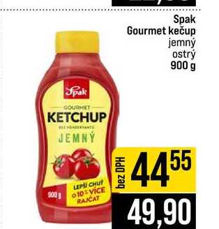 Spak Gourmet kečup jemný ostrý 900 g
