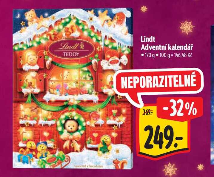 Lindt Adventní kalendář 170 g