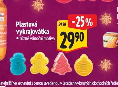 Plastová vykrajovátka  